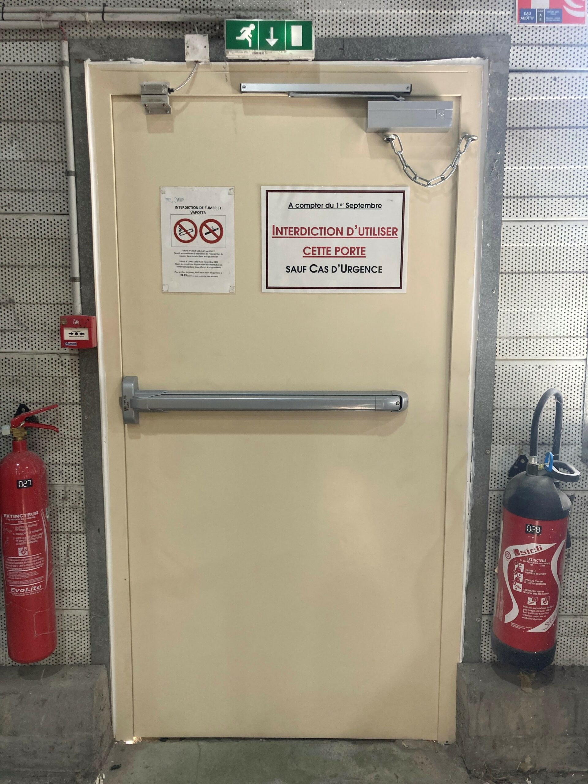 La Réalisation de NFI : remplacement d’un portillon d’évacuation d’urgence